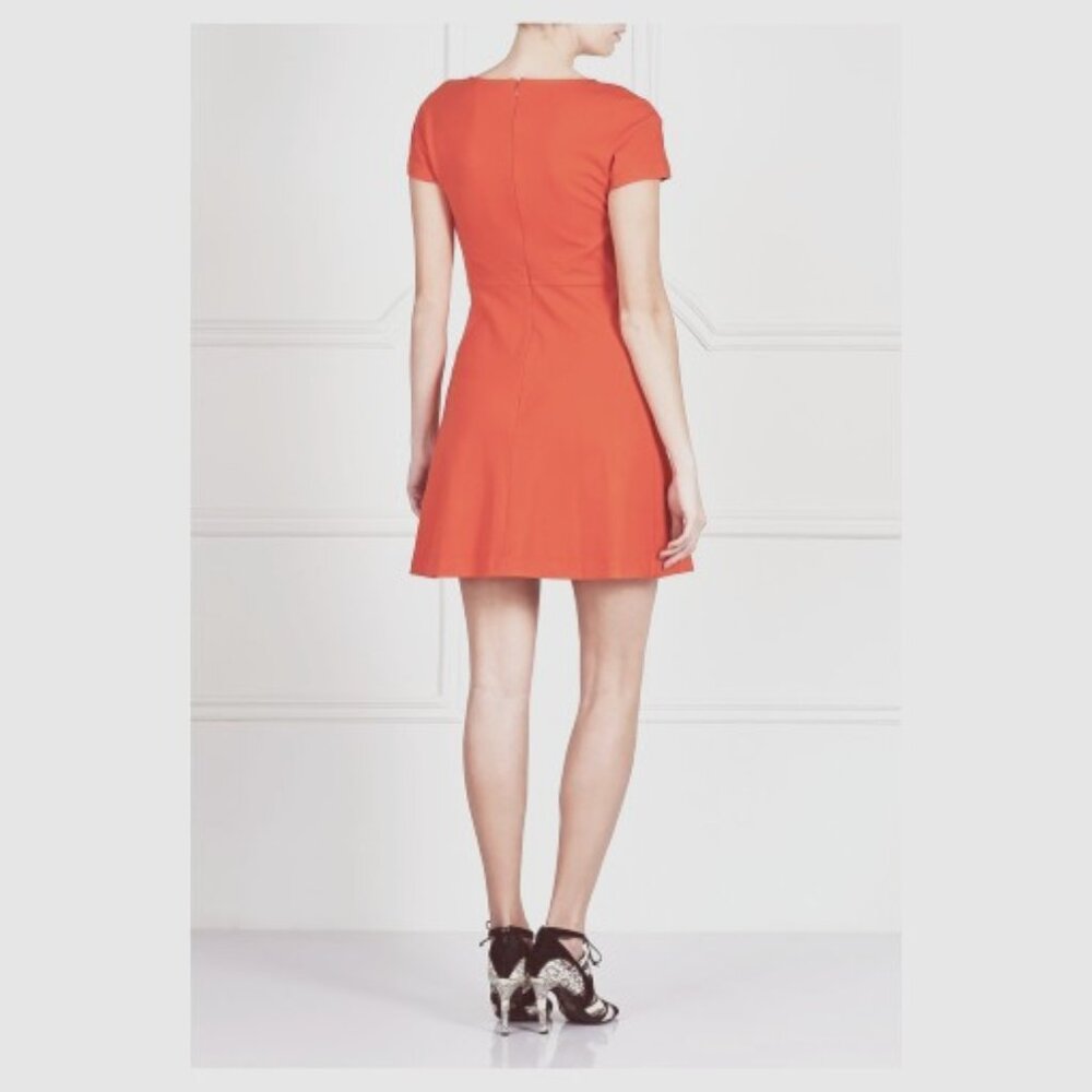 Tara Jarmon Orange Short Sleeve Midi Dress